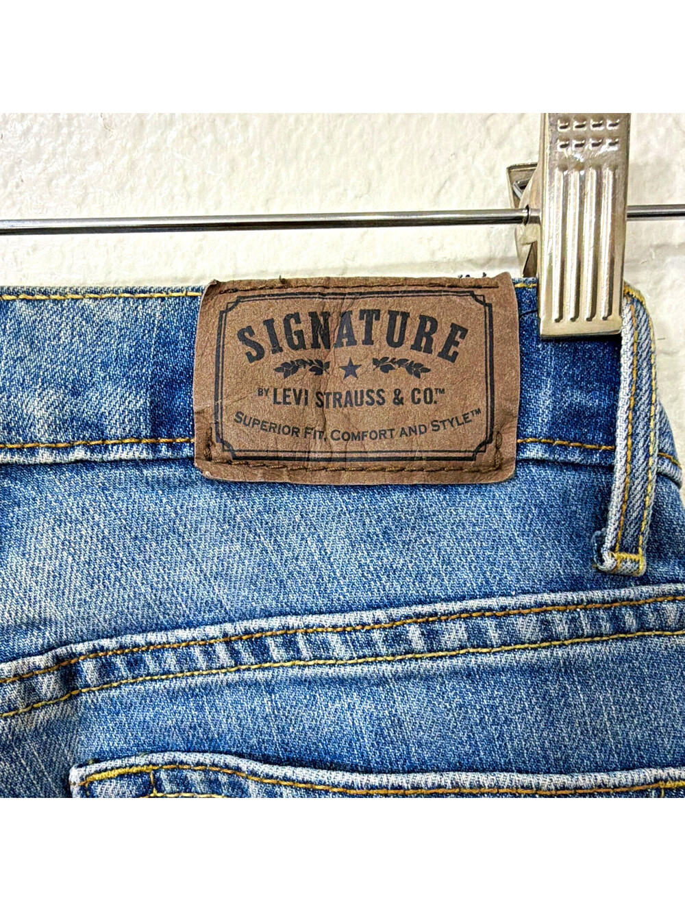 Signature by Levi Strauss & Co girls Skinny Blue Denim Jeans Size 10 girls